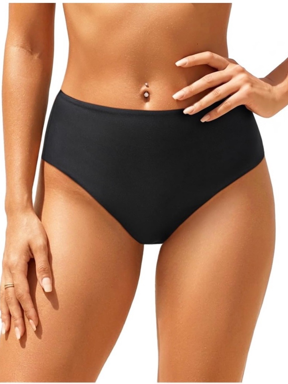 Tempt me High-Rise Black Bikini Panty - Women's Intimates & Swim